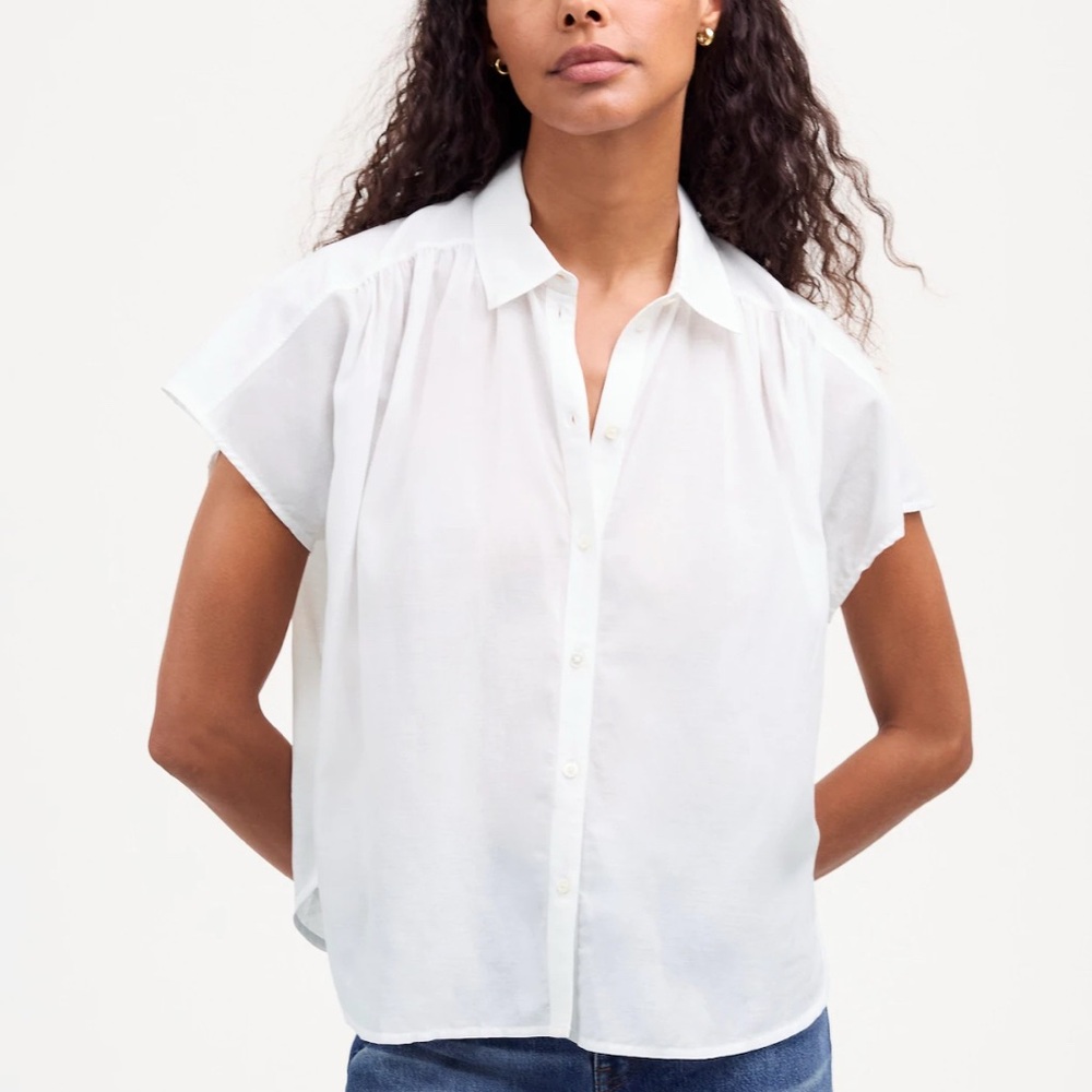 Madewell Cap-Sleeve A-Line Top